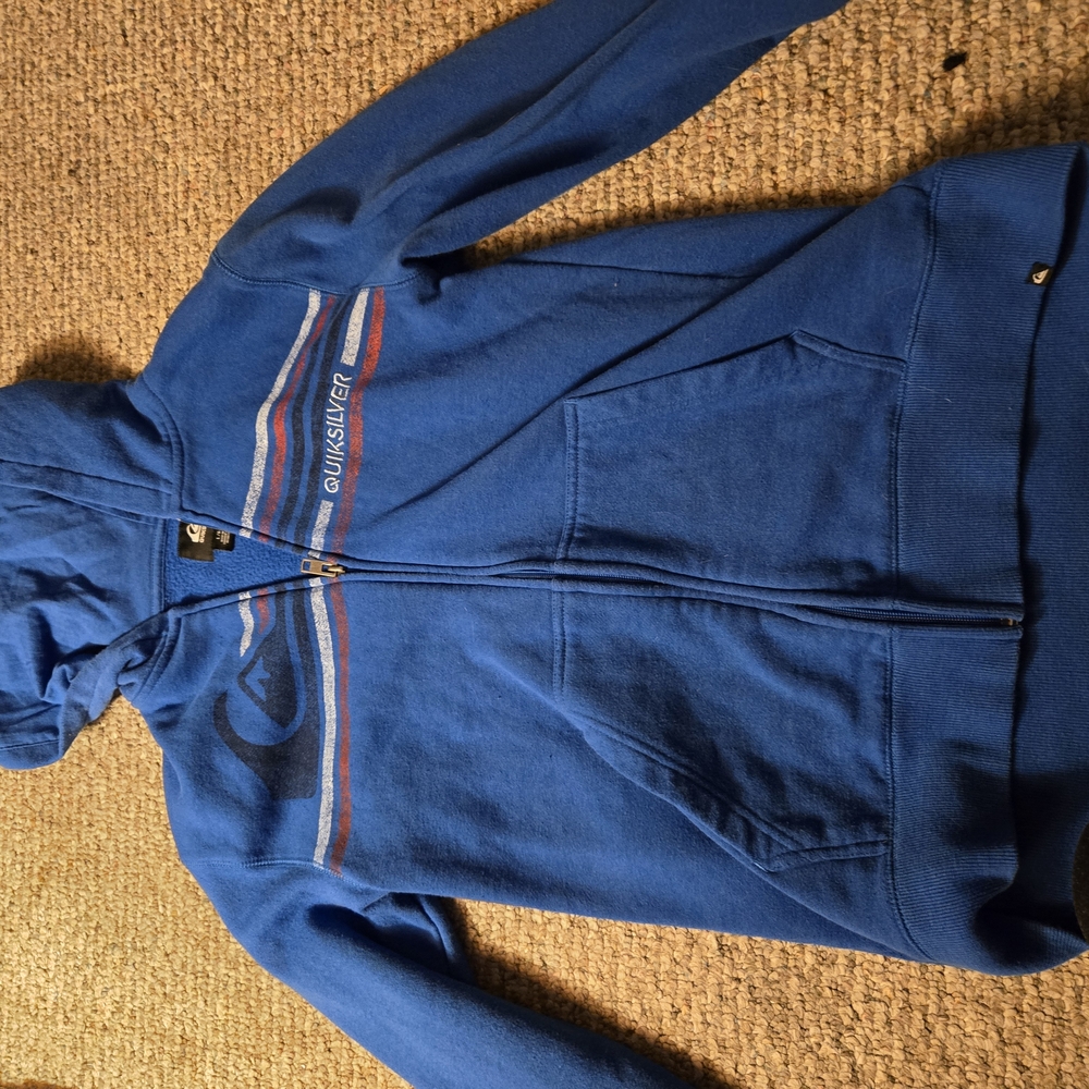 Quiksilver Blue Graphic Hoodie